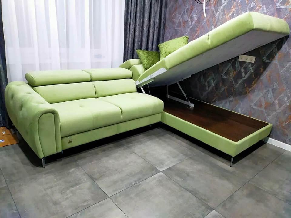 Green sofa Storage